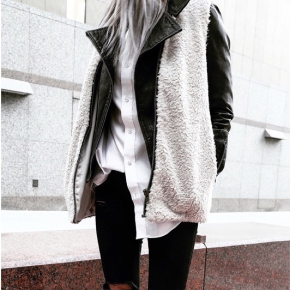 Wilfred Chatou Sherpa Vest in Cream Size Small